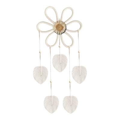 Premium Handgemachter Blumen Wandbehang, Boho Dekor Schlafzimmer Wohnzimmer