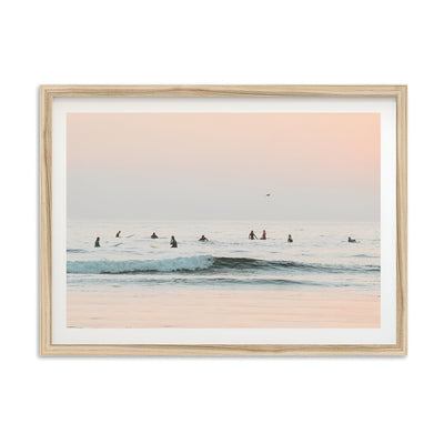 Wunderschöner Kunstdruck auf Leinwand, Motiv: Sonnenuntergang, Strandlandschaft